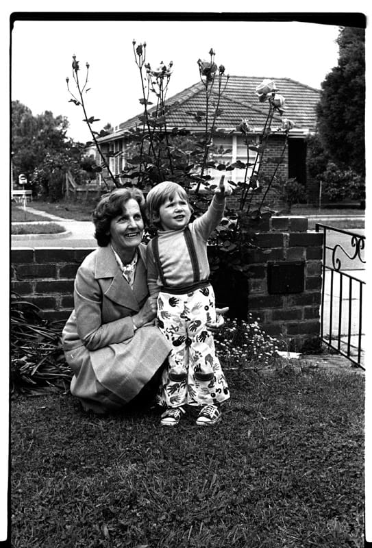Original photo of Jay and his nan